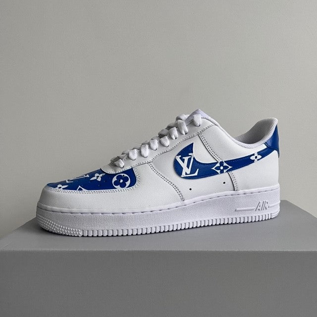 Custom LV Air Force 1 Blue – WMI.Fashion